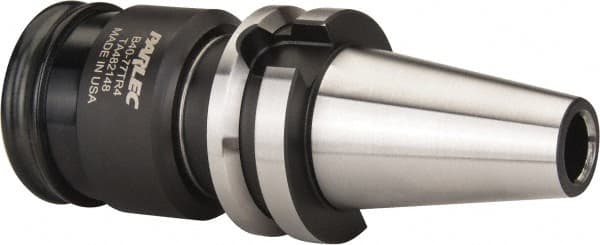 Parlec - BT40 Taper Shank Rigid Tapping Adapter - #6 to 1-5/8" Tap Capacity, 3-3/4" Projection, Quick Change - Exact Tooling