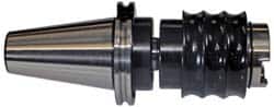 Parlec - CAT50 Taper Shank Rigid Tapping Adapter - 5/16 to 1/2" Tap Capacity, 4-1/4" Projection - Exact Tooling