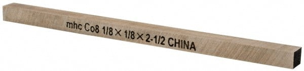 Interstate - M42 Cobalt Square Tool Bit Blank - 1/8" Wide x 1/8" High x 2-1/2" OAL - Exact Tooling