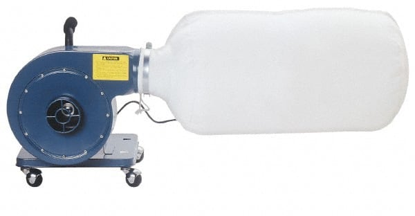 Enco - 110 Volt Portable Dust Collector - 4" Connection Diam, 750 CFM Air Flow - Exact Tooling