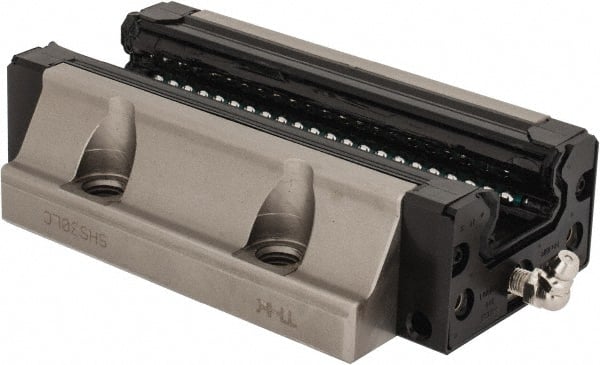 THK - 131mm L x 90mm W x 35mm H, 52mm Transverse Hole Spcg, 72mm Lateral Hole Spcg, 4 Way SHS Block w/Caged Ball - 31mm Overhang, 54.2 Kn Dynamic Capacity, M10x8.5 Hole, 88.8 kn Static Load Rating, 42" High Assembly - Exact Tooling