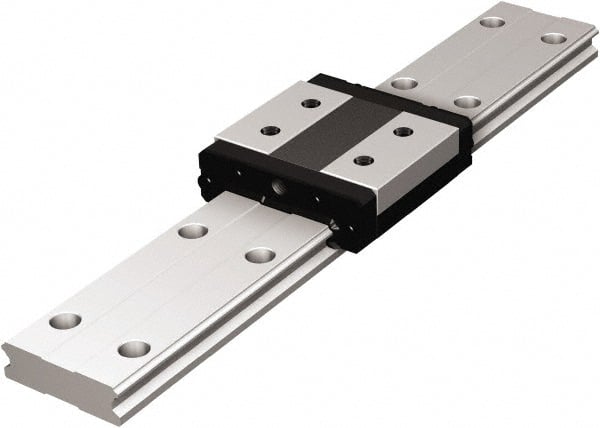 THK - 820mm OAL x 42mm Overall Width x 15mm Overall Height 4 Way SHW Rail - 60mm Between Holes, 4-1/2 x 7-1/2 x 5.3mm Hole Size - Exact Tooling