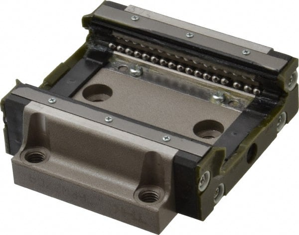 THK - 73mm L x 80mm W x 24mm H, 11.5mm Transverse Hole Spcg, 70mm Lateral Hole Spcg, 4 Way HRW Block - 19mm Overhang, 11.5 Kn Dynamic Capacity, M6x5.3 Hole, 20.4 kn Static Load Rating, 27" High Assembly - Exact Tooling