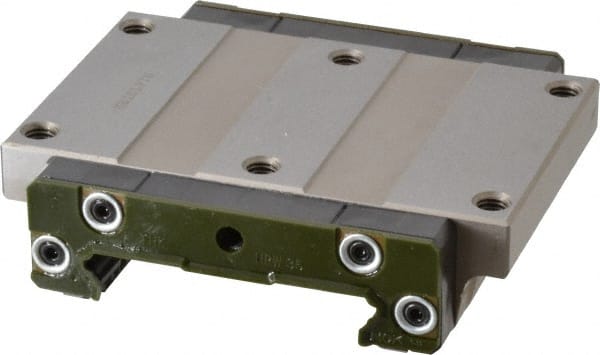 THK - 107mm L x 120mm W x 31mm H, 60mm Transverse Hole Spcg, 107mm Lateral Hole Spcg, 4 Way HRW Block - 25.5mm Overhang, 27.2 Kn Dynamic Capacity, M8x6.8 Hole, 45.9 kn Static Load Rating, 35" High Assembly - Exact Tooling