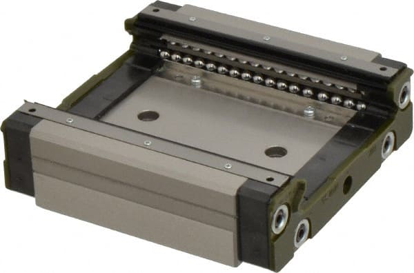 THK - 107mm L x 100mm W x 31mm H, 50mm Transverse Hole Spcg, 76mm Lateral Hole Spcg, 4 Way HRW Block - 15.5mm Overhang, 27.2 Kn Dynamic Capacity, M8x8 Hole, 45.9 kn Static Load Rating, 35" High Assembly - Exact Tooling