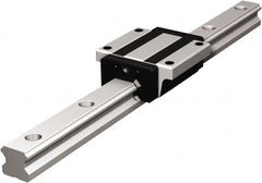THK - 340mm OAL x 23mm Overall Width x 22mm Overall Height 4 Way HSR Rail - 60mm Between Holes, 7 x 11 x 9mm Hole Size - Exact Tooling