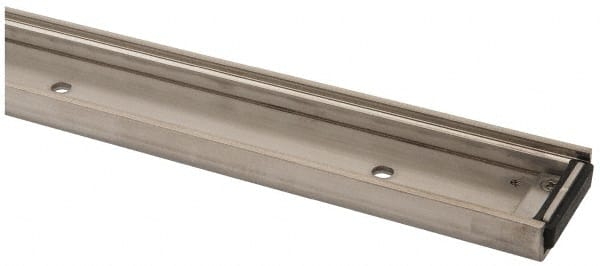 THK - 600mm OAL x 37mm Overall Width x 16mm Overall Height Roller Rail System - 100mm Between Holes, 4.6 x 5.3mm Hole Size - Exact Tooling