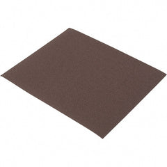 Norton - 120 Grit, Aluminum Oxide Sanding Sheet - 11" Long x 9" Wide, Fine Grade, J Weighted Cloth Backing - Exact Tooling