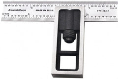 TESA Brown & Sharpe - 4 Inch Long, 4R Double Square - 1/64, 1/32, 1/16 and 1/8 Inch Graduation - Exact Tooling