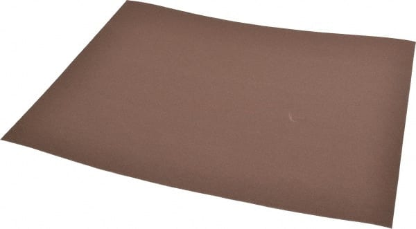 Norton - 400 Grit Aluminum Oxide Sanding Sheet - 11" Long x 9" Wide, Extra Fine Grade, J-Weighted Cloth Backing - Exact Tooling