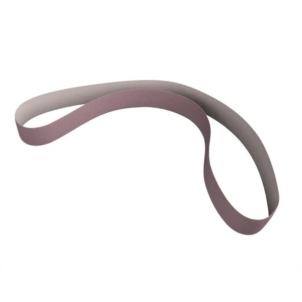 3M - 3" Wide x 79" OAL, 80 Grit, Aluminum Oxide Abrasive Belt - Aluminum Oxide, Medium, Coated, X Weighted Cloth Backing, Series 341D - Exact Tooling