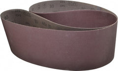 3M - 6" Wide x 79" OAL, 80 Grit, Aluminum Oxide Abrasive Belt - Aluminum Oxide, Medium, Coated, X Weighted Cloth Backing, Series 341D - Exact Tooling