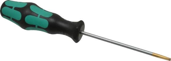 Wera - 198mm OAL Standard Slotted Screwdriver - Round Shank, Ergonomic Handle - Exact Tooling