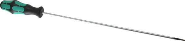 Wera - 298mm OAL Standard Slotted Screwdriver - Round Shank, Ergonomic Handle - Exact Tooling