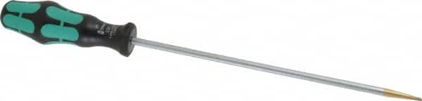 Wera - 298mm OAL Standard Slotted Screwdriver - Round Shank, Ergonomic Handle - Exact Tooling