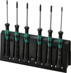 Wera - 6 Piece T7 to T20 Micro Handle Torx Driver Set - T7, T8, T9, T10, T15, T20 - Exact Tooling