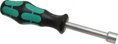 Wera - 1/2" Hollow Shaft Nutdriver - Ergonomic Handle, 7-3/4" OAL - Exact Tooling