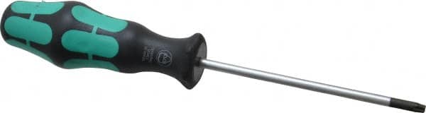 Wera - T20 Torx Driver - 4" Blade Length, 7-7/8" OAL, Ergonomic Handle - Exact Tooling
