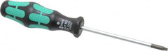 Wera - T10 Torx Driver - 3-3/16" Blade Length, 6-1/4" OAL, Ergonomic Handle - Exact Tooling
