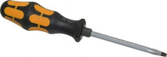 Wera - 205mm OAL Standard Slotted Screwdriver - Hexagon Shank, Ergonomic Handle - Exact Tooling
