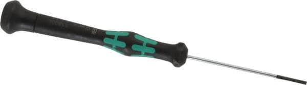 Wera - 1.8mm Blade Width, Electronic/Electrostatic Slotted Screwdriver - 60mm Blade Length, Round Shank, Ergonomic Handle - Exact Tooling