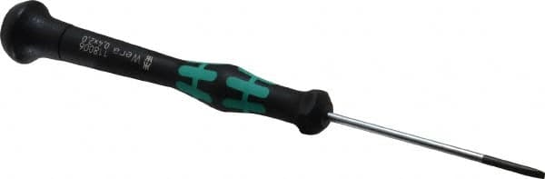 Wera - Electronic/Electrostatic Slotted Screwdriver - 60mm Blade Length, Round Shank, Ergonomic Handle - Exact Tooling