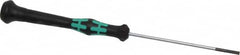 Wera - Electronic/Electrostatic Slotted Screwdriver - 80mm Blade Length, Round Shank, Ergonomic Handle - Exact Tooling