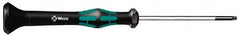 Wera - T10 Torx Driver - 2-3/8" Blade Length, 6-3/16" OAL, Micro Handle - Exact Tooling