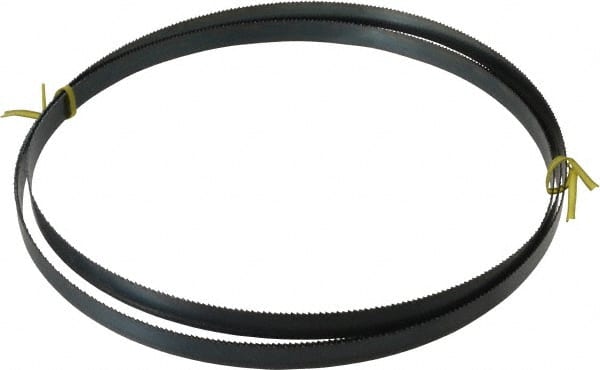 Starrett - 10 TPI, 8' 10" Long x 5/8" Wide x 0.032" Thick, Welded Band Saw Blade - Carbon Steel, Toothed Edge, Raker Tooth Set, Flexible Back, Contour Cutting - Exact Tooling