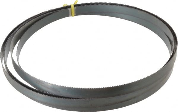 Starrett - 10 TPI, 14' 6" Long x 3/4" Wide x 0.032" Thick, Welded Band Saw Blade - Carbon Steel, Toothed Edge, Raker Tooth Set, Flexible Back, Contour Cutting - Exact Tooling