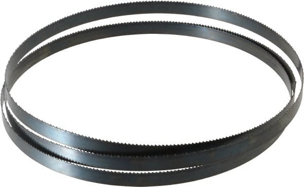 Starrett - 10 TPI, 6' 8" Long x 1/2" Wide x 0.025" Thick, Welded Band Saw Blade - Carbon Steel, Toothed Edge, Raker Tooth Set, Flexible Back, Contour Cutting - Exact Tooling