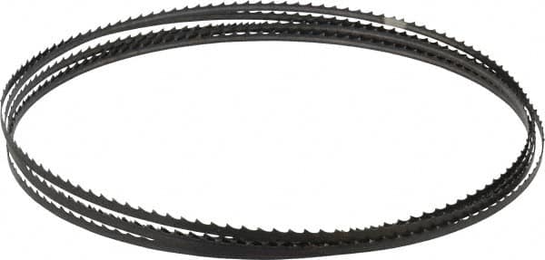 Starrett - 4 TPI, 12' 6" Long x 1/4" Wide x 0.025" Thick, Welded Band Saw Blade - Carbon Steel, Toothed Edge, Raker Tooth Set, Flexible Back, Contour Cutting - Exact Tooling