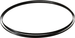 Starrett - 10 TPI, 7' 9" Long x 1/4" Wide x 0.025" Thick, Welded Band Saw Blade - Carbon Steel, Toothed Edge, Raker Tooth Set, Flexible Back, Contour Cutting - Exact Tooling
