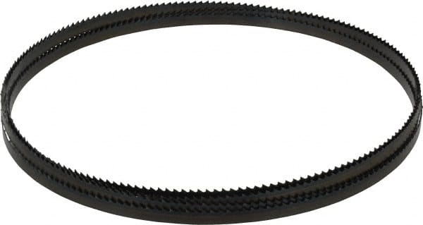 Starrett - 6 TPI, 12' 6" Long x 3/8" Wide x 0.025" Thick, Welded Band Saw Blade - Carbon Steel, Toothed Edge, Raker Tooth Set, Flexible Back, Contour Cutting - Exact Tooling