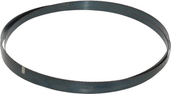 Starrett - 14 TPI, 8' 2" Long x 1/2" Wide x 0.025" Thick, Welded Band Saw Blade - Carbon Steel, Toothed Edge, Raker Tooth Set, Flexible Back, Contour Cutting - Exact Tooling
