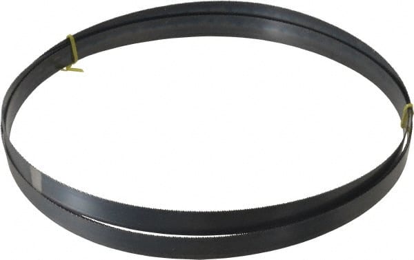 Starrett - 14 TPI, 12' 6" Long x 1" Wide x 0.035" Thick, Welded Band Saw Blade - Carbon Steel, Toothed Edge, Raker Tooth Set, Flexible Back, Contour Cutting - Exact Tooling