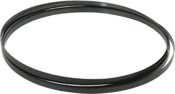 Starrett - 14 TPI, 12' Long x 3/8" Wide x 0.025" Thick, Welded Band Saw Blade - Carbon Steel, Toothed Edge, Raker Tooth Set, Flexible Back, Contour Cutting - Exact Tooling