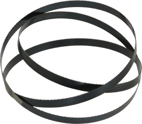 Starrett - 14 TPI, 5' 4" Long x 1/2" Wide x 0.025" Thick, Welded Band Saw Blade - Carbon Steel, Toothed Edge, Raker Tooth Set, Flexible Back, Contour Cutting - Exact Tooling