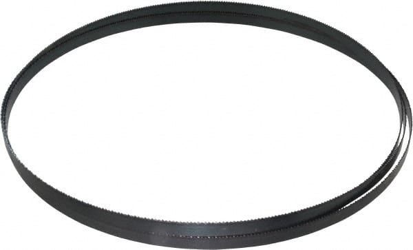 Starrett - 14 TPI, 7' 9" Long x 3/8" Wide x 0.025" Thick, Welded Band Saw Blade - Carbon Steel, Toothed Edge, Raker Tooth Set, Flexible Back, Contour Cutting - Exact Tooling