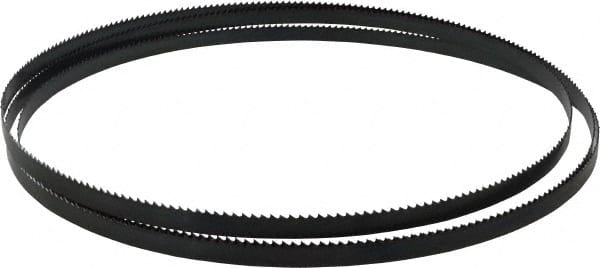 Starrett - 6 TPI, 10' Long x 1/2" Wide x 0.025" Thick, Welded Band Saw Blade - Carbon Steel, Toothed Edge, Raker Tooth Set, Flexible Back, Contour Cutting - Exact Tooling