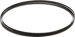 Starrett - 6 TPI, 12' 6" Long x 1/4" Wide x 0.025" Thick, Welded Band Saw Blade - Carbon Steel, Toothed Edge, Raker Tooth Set, Flexible Back, Contour Cutting - Exact Tooling