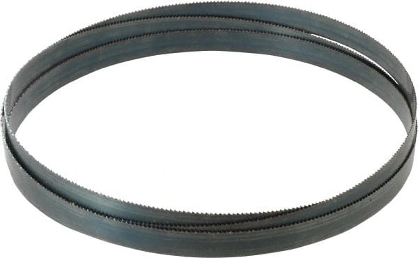 Starrett - 10 TPI, 8' 2" Long x 3/4" Wide x 0.032" Thick, Welded Band Saw Blade - Carbon Steel, Toothed Edge, Raker Tooth Set, Flexible Back, Contour Cutting - Exact Tooling