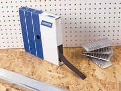 Norton - 50 Yards x 1-1/2" 3 Piece Roll Kit - 80, 120, 180 Grit, & Medium, Fine Grades - Exact Tooling