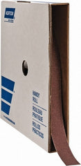 Norton - 1" x 50 Yd 120 Grit Aluminum Oxide Cloth Roll - Fine Grade, J Weighted Backing - Exact Tooling