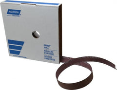 Norton - 1" x 50 Yd 600 Grit Aluminum Oxide Cloth Roll - Extra Fine Grade, J Weighted Backing - Exact Tooling