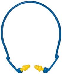 3M - Reusable, Banded, 27 dB Earplugs - Yellow, 1 Band, 1 Pair of Plugs - Exact Tooling
