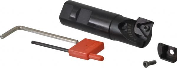 Value Collection - 1-1/4" Max Cut Diam, 1" Shank Diam, 4" OAL, Indexable Countersink - Adjustable Included Angle, Triangle Insert, TCMT 16T304 Insert Style - Exact Tooling