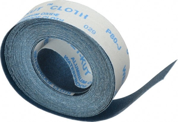 Value Collection - 10 Yards x 1-1/2" 3 Piece Roll Kit - 80, 120, 150 Grit, & Medium, Fine & Very Fine Grades - Exact Tooling
