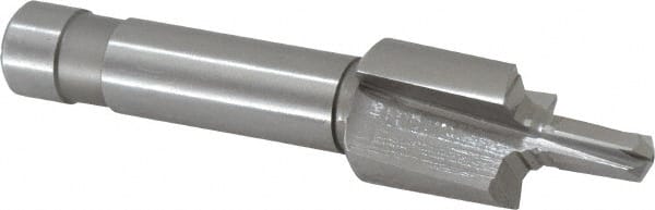 Made in USA - 5/16-24" Port, 0.742" Spotface Diam, 1/8" Tube Outside Diam, Reamer Pilot, Straight Shank, High Speed Steel Porting Tool - Exact Tooling