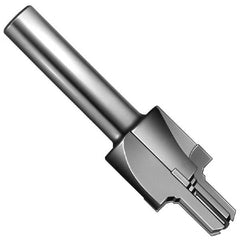 Made in USA - 5/16-24" Port, 0.742" Spotface Diam, 1/8" Tube Outside Diam, Reamer Pilot, Straight Shank, Carbide Tipped Porting Tool - Exact Tooling